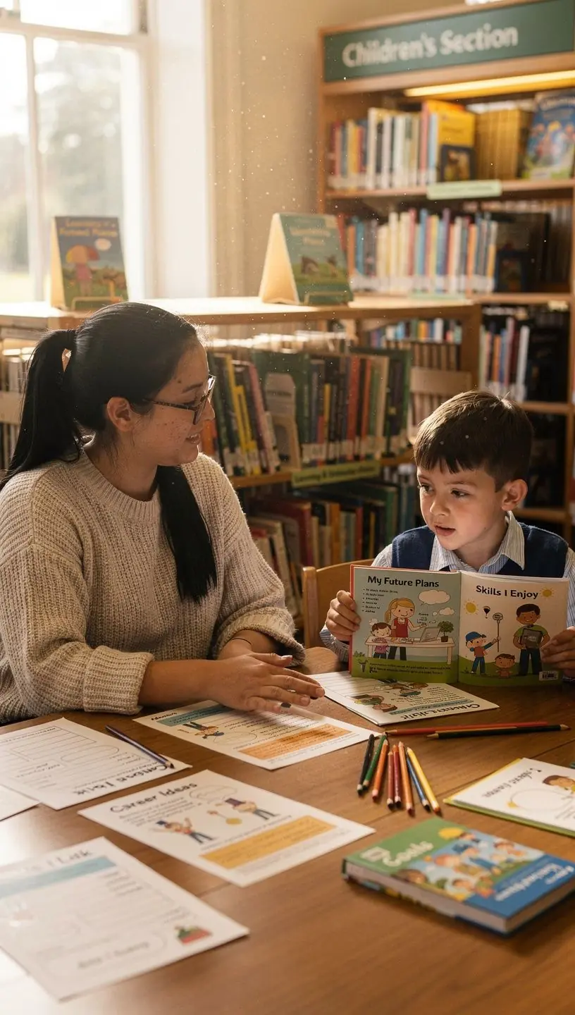 A parent reading a children's book to their child, emphasizing the importance of early literacy.